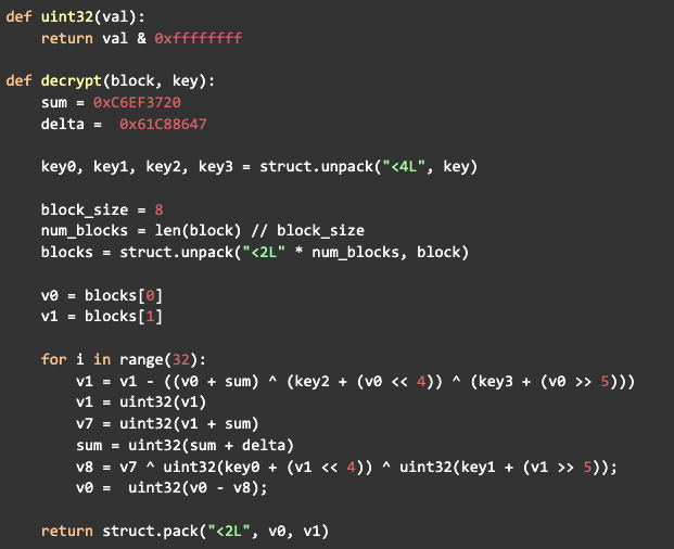 Mystic Stealer Decryption Code