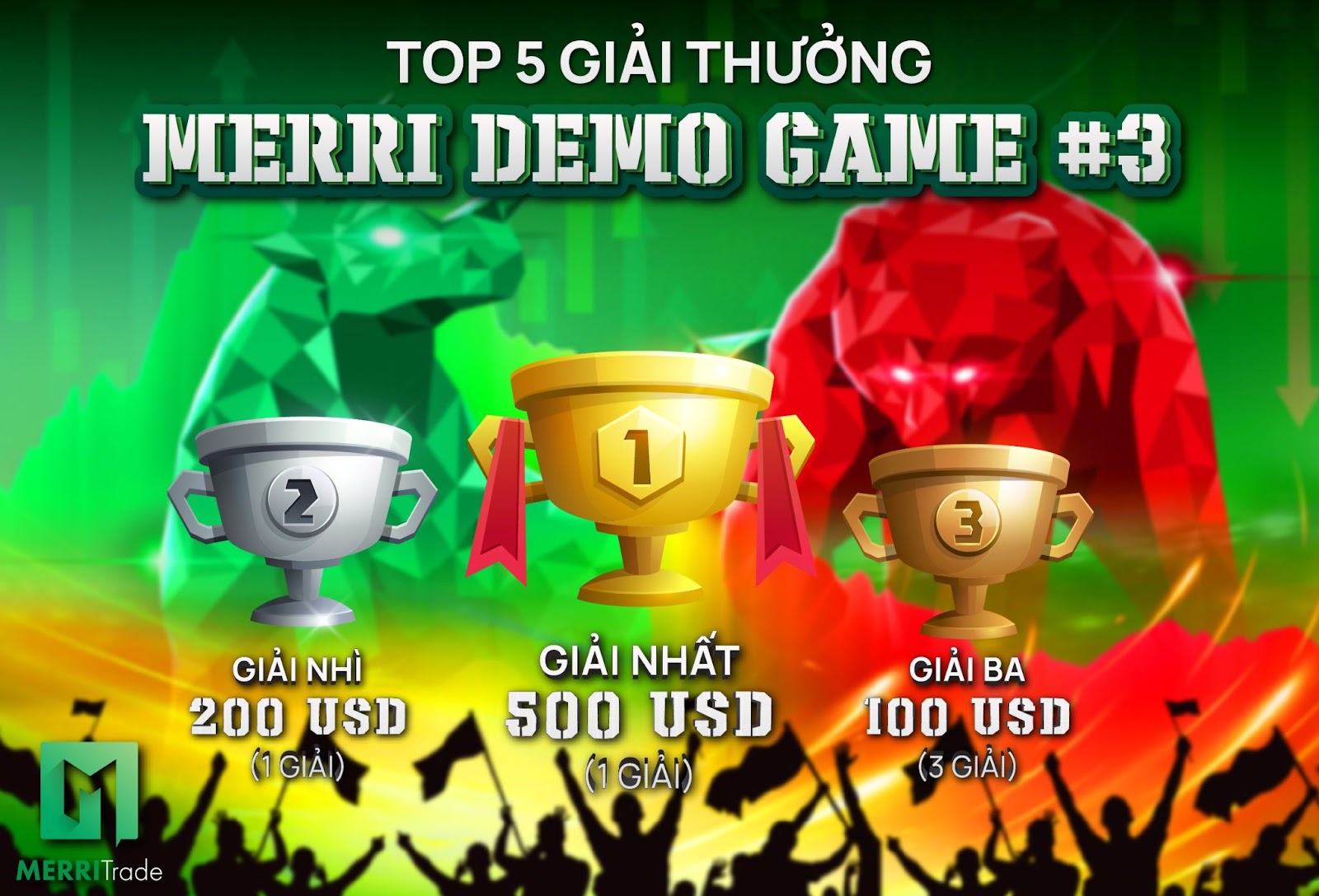 Thăng Hạng Merri Demo Game #3 - Rinh Ngay 500 USD hình - merritrade