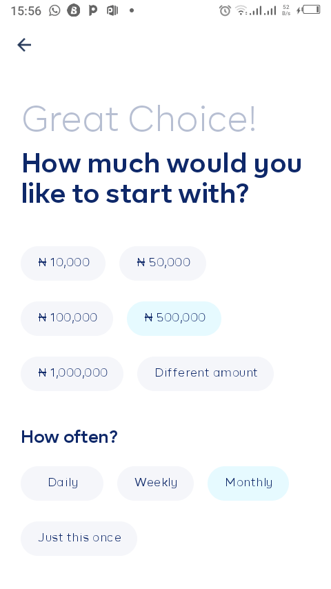Cowrywise interest rate calculator