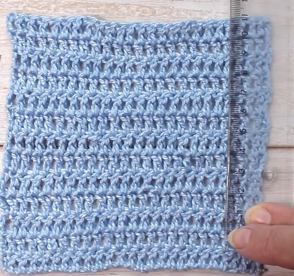 blue crochet