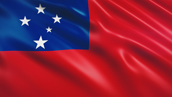 Samoa Flag Stock Photo - Download Image Now - iStock