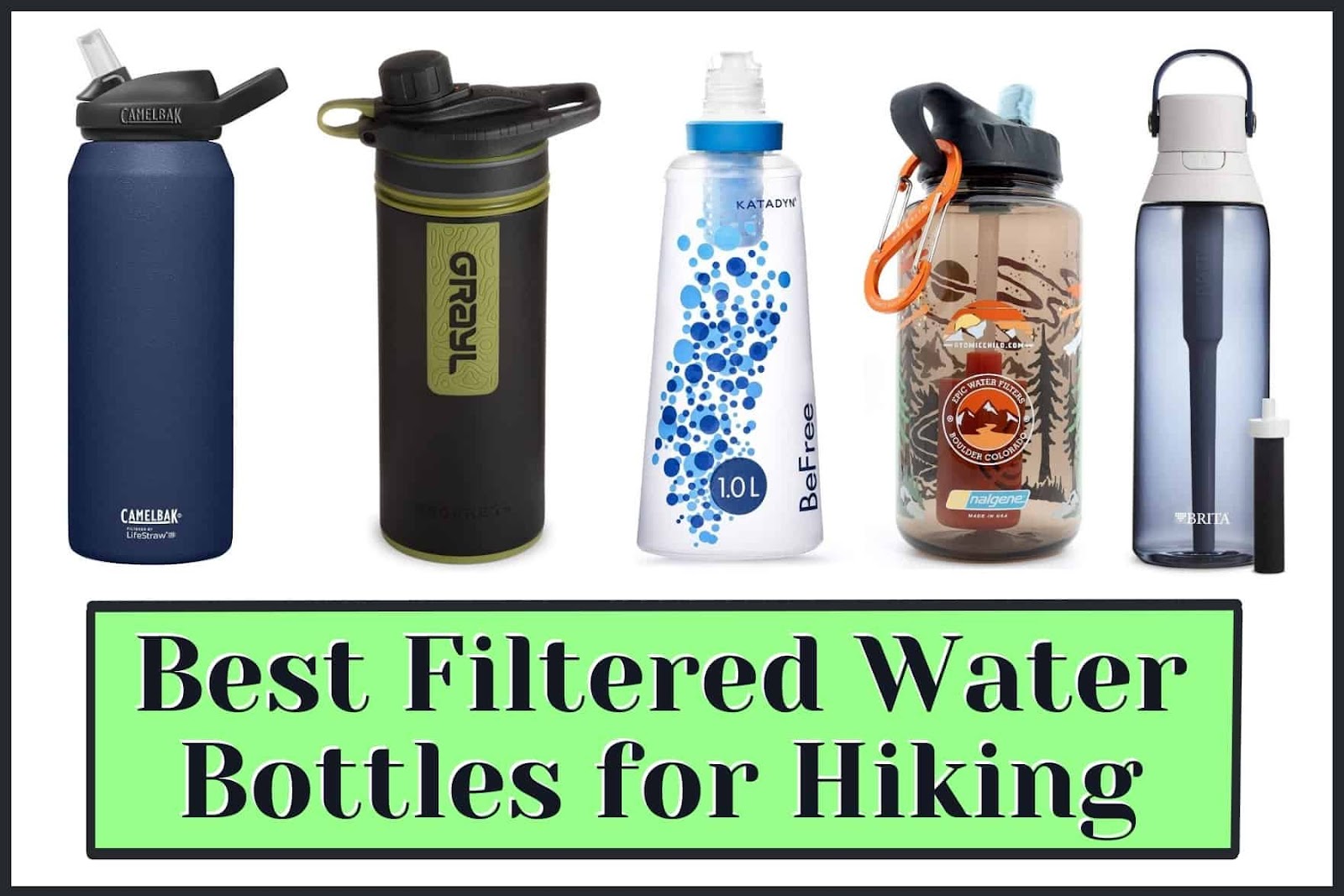 travel water bottle with filter