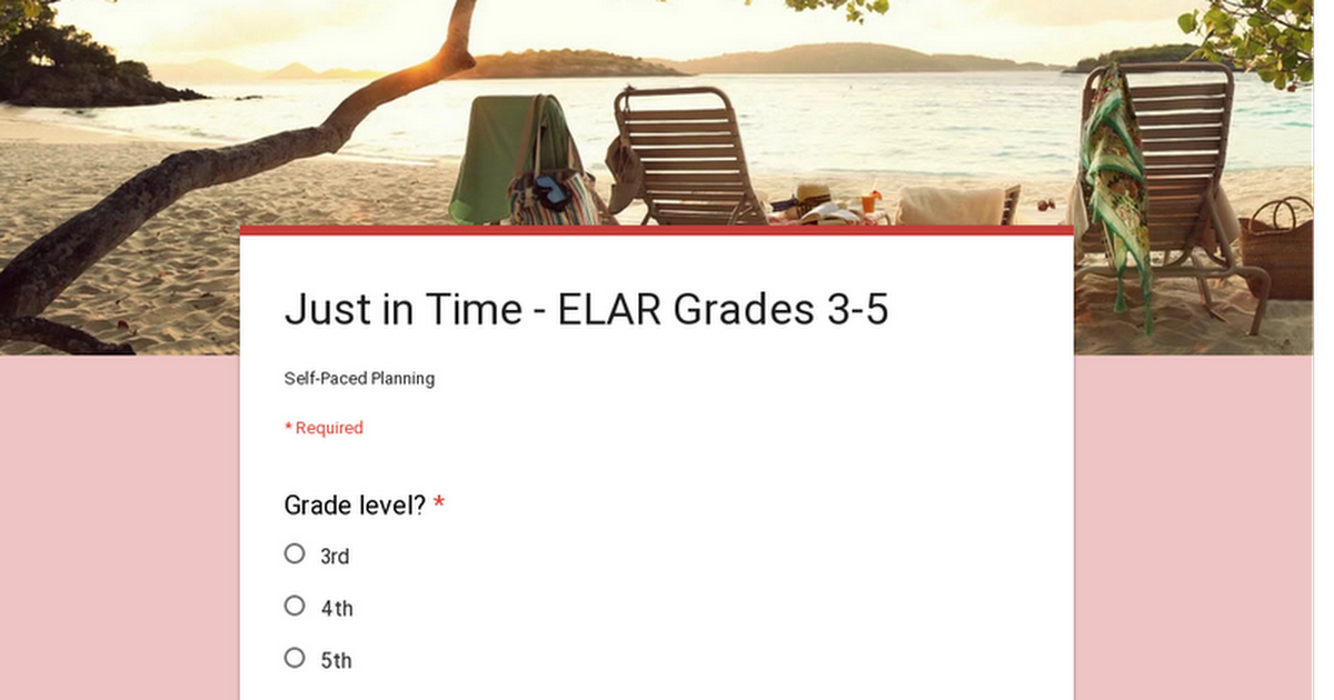 Just in Time - ELAR Grades 3-5