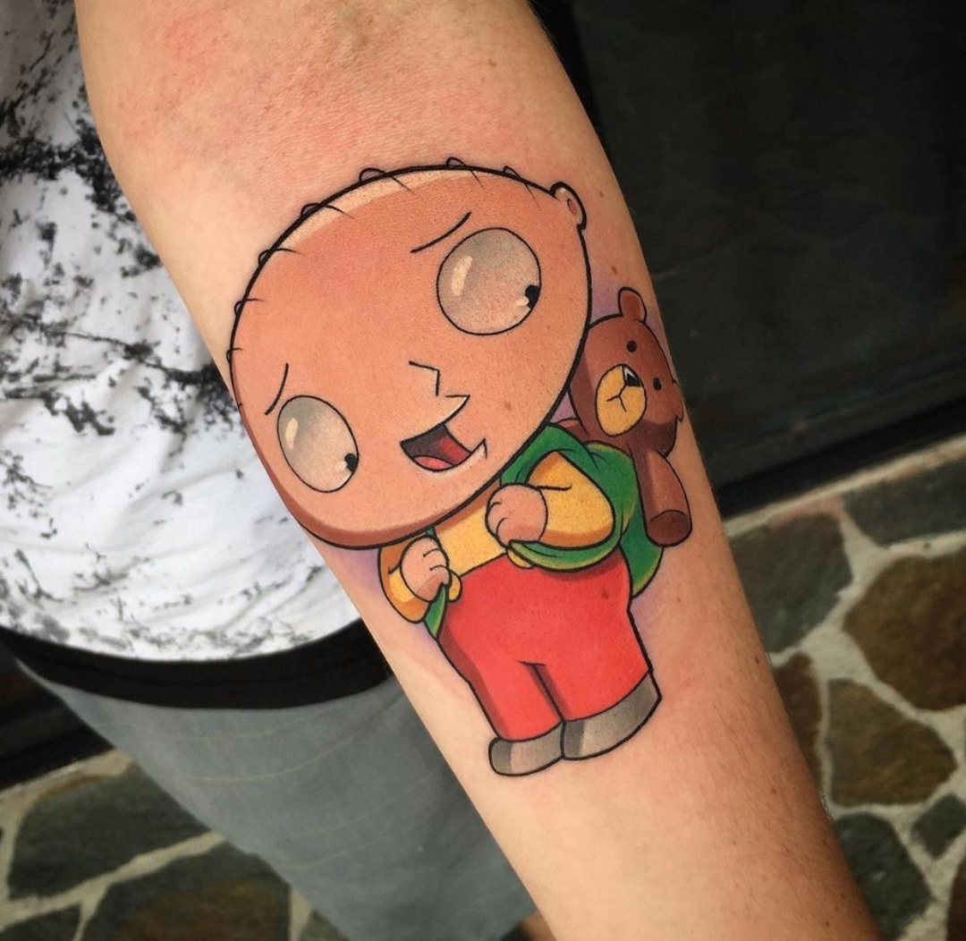 Family Guy Animated cartoon tattoo
