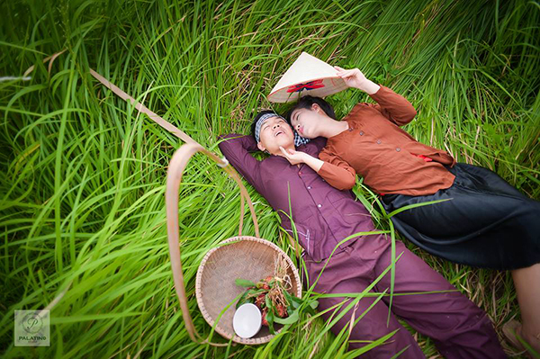 chụp ảnh cưới phong cách làng quê ở palatino studio