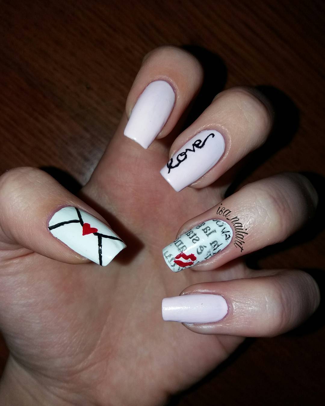 Love Letter Nail Art