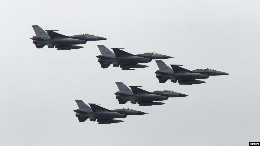 Chiến đấu cơ F-16 của Không quân Ðài Loan (Ảnh tư liệu)