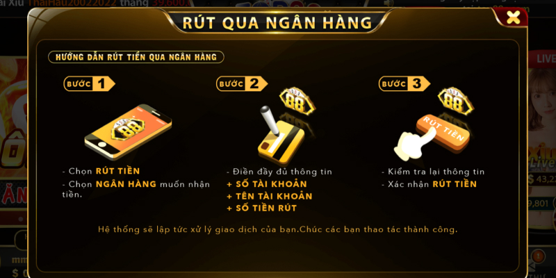 Những lưu ý quan trọng cần nắm khi rút tiền tại TOP88