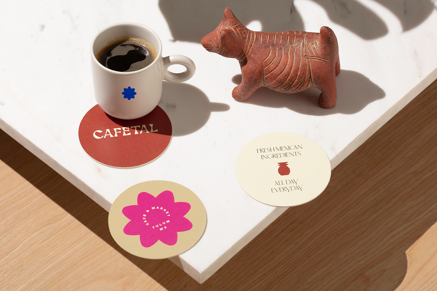 beach Coffee editorial grab-and-go Hospitality identity menu Packaging restaurant tulum