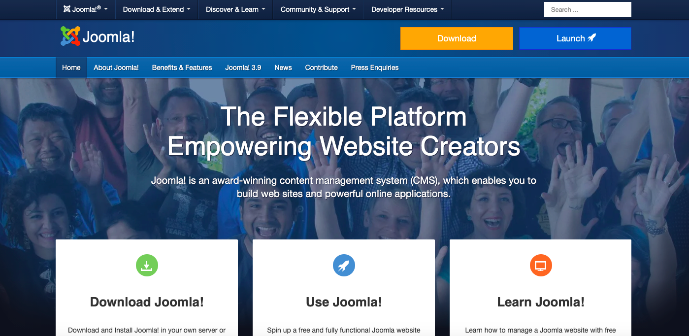 free blogging platform joomla