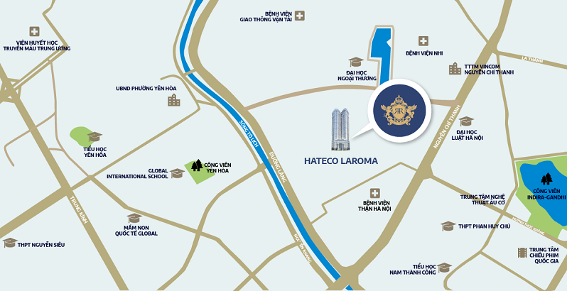 Chung cư Hateco Laroma Map