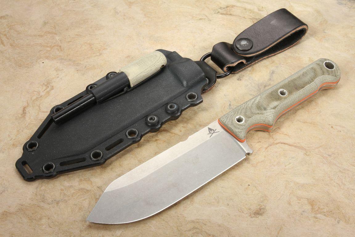 White River Firecraft 5" CPM S35VN Steel Micarta Survival Knife-In Stock