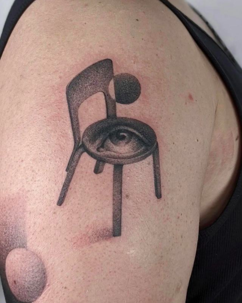Eye In Chair Tattoo
