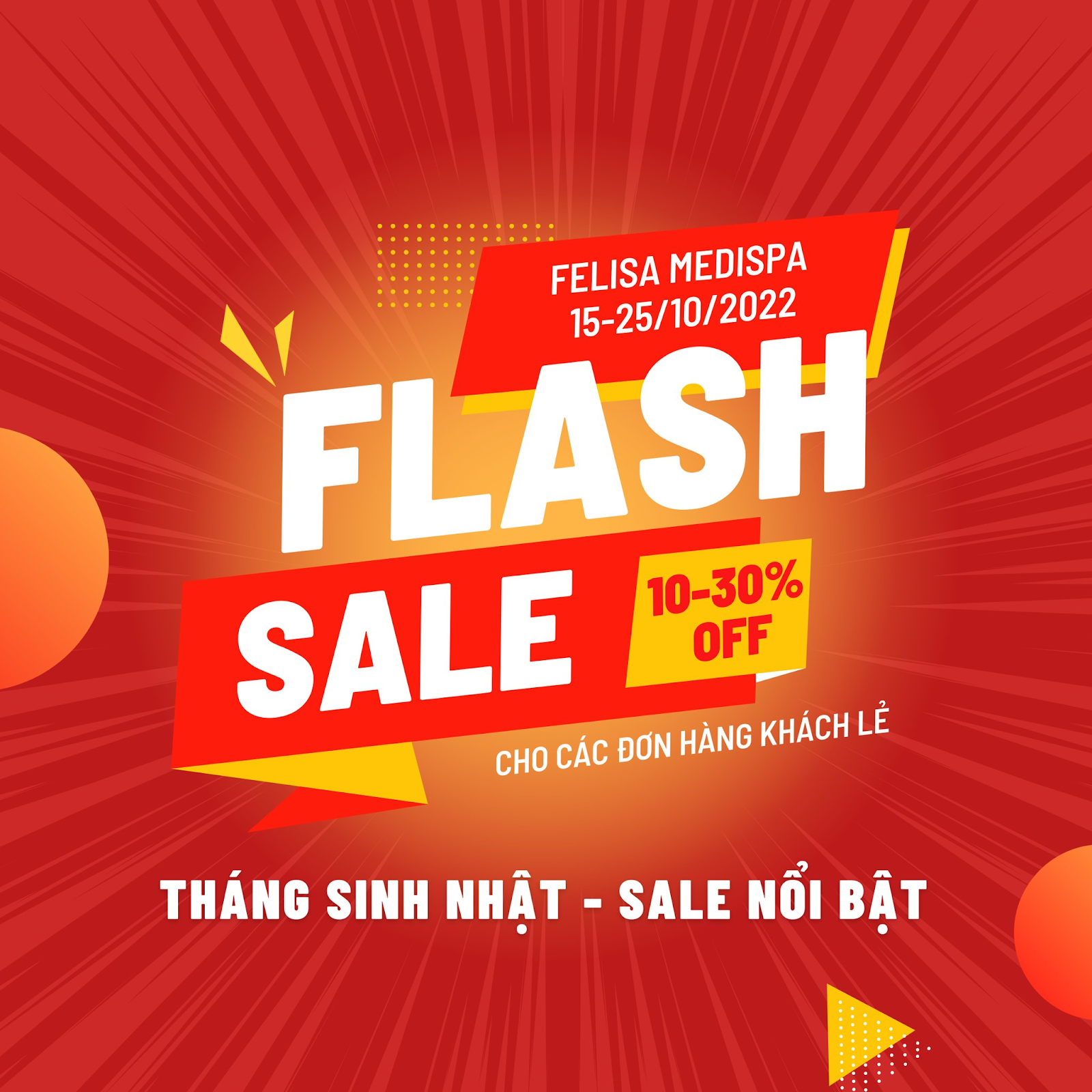 Tháng sinh nhật - Sale nổi bật cho các đơn hàng khách lẽ
