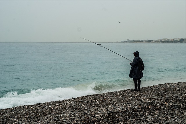 go fishing in the rain - things to do while camping in the rain