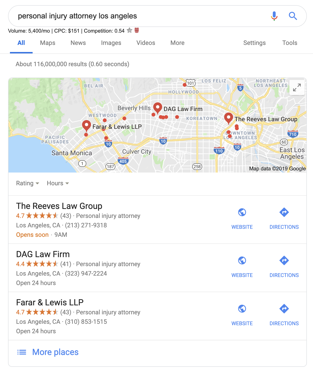 Google's Local 3 Pack