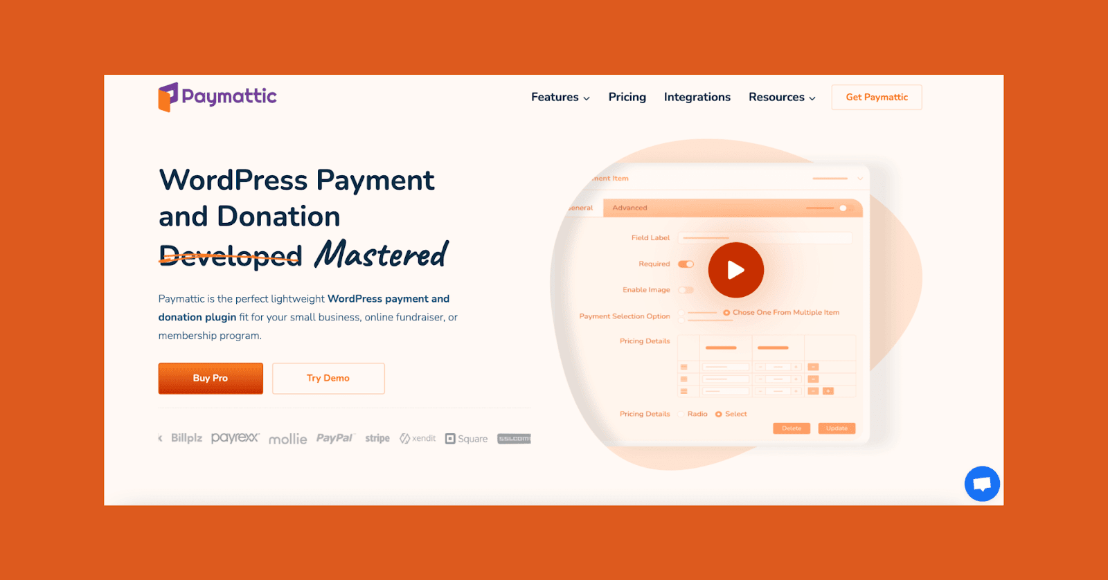 Payment and Donation plugin- Paymattic