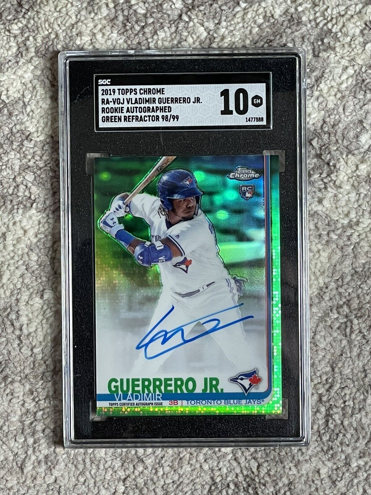 Most valuable Vladimir Guerrero Jr rookie cards: 2019 Topps Green