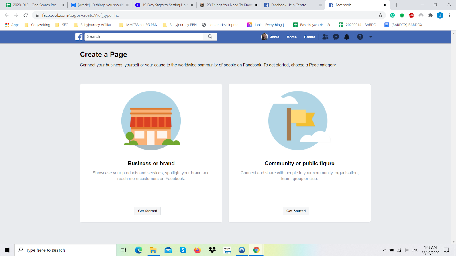 Setting up Facebook Page to Either “Business or Brand” | Managing Your Facebook Page | One Search Pro Digital Marketing