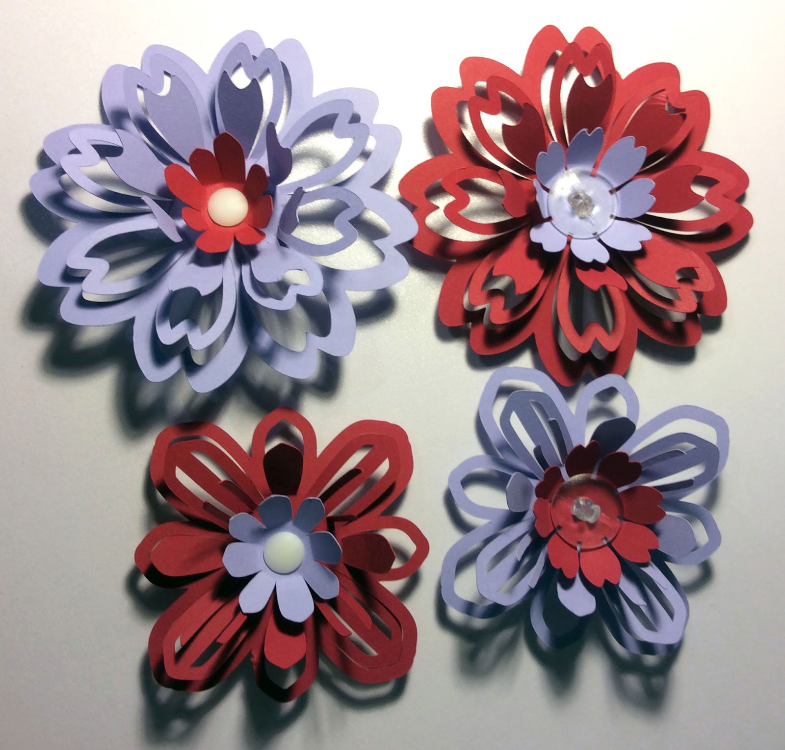 Flowers made with Ratchet Rivets