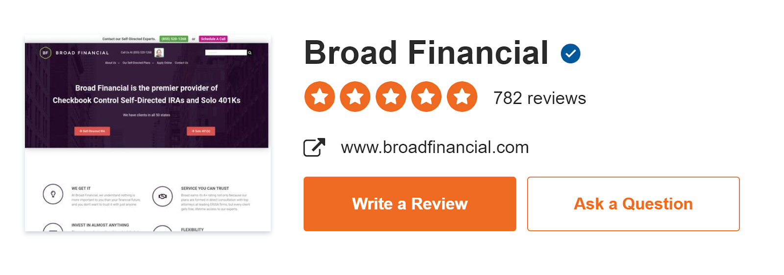 broad financial reviews