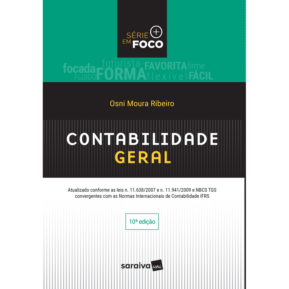 Livros de contabilidade: capa de livro