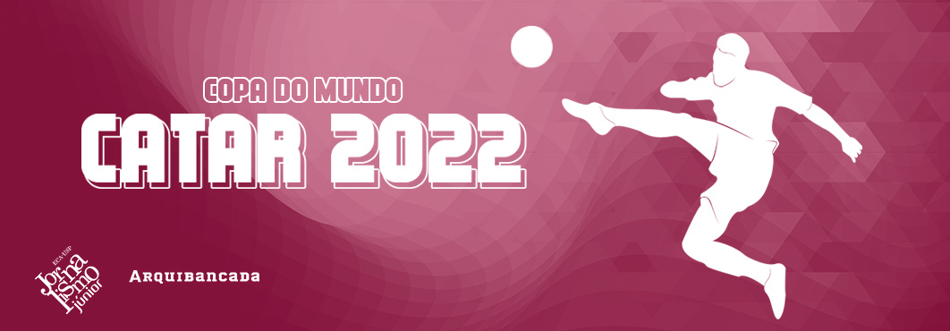 Banner da Copa do Mundo Catar 2022, que terá a final entre França e Argentina