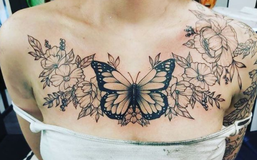 Butterflies And Florals 