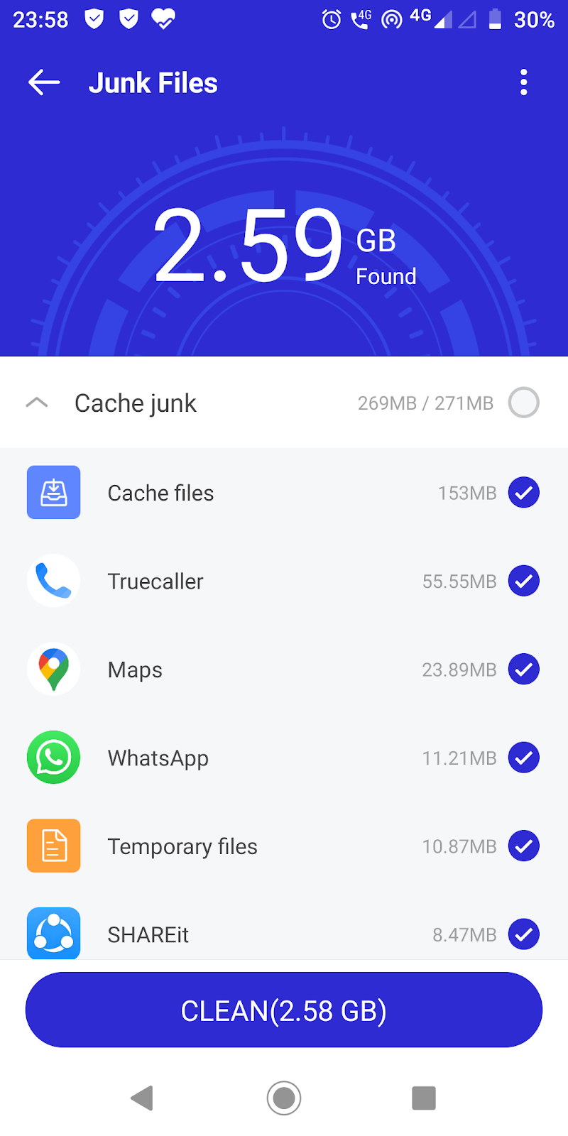 cache files