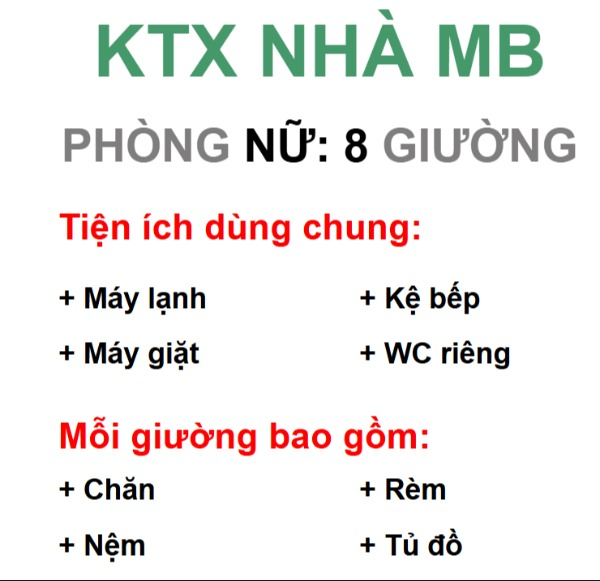 KÝ TÚC XÁ MÁY LẠNH – CHỈ TỪ 1TR2/THÁNG – TRẦN QUỐC TUẤN