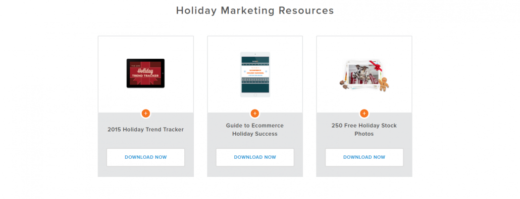 Hubspot Holiday Landing Page Downloads