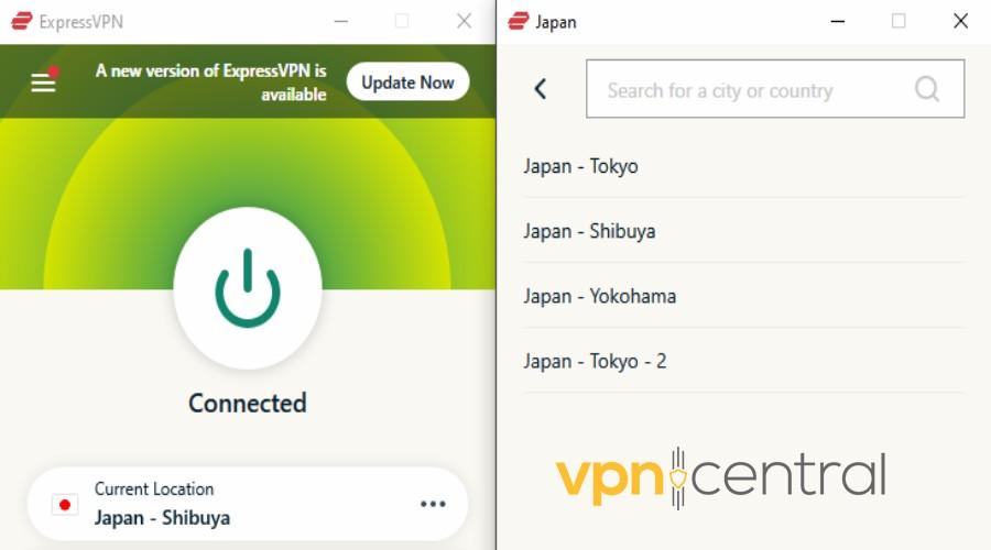 expressvpn japan server locations