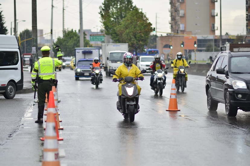 Control de velocidad implementado por la Policía de Tránsito - Fotografía (SDM)