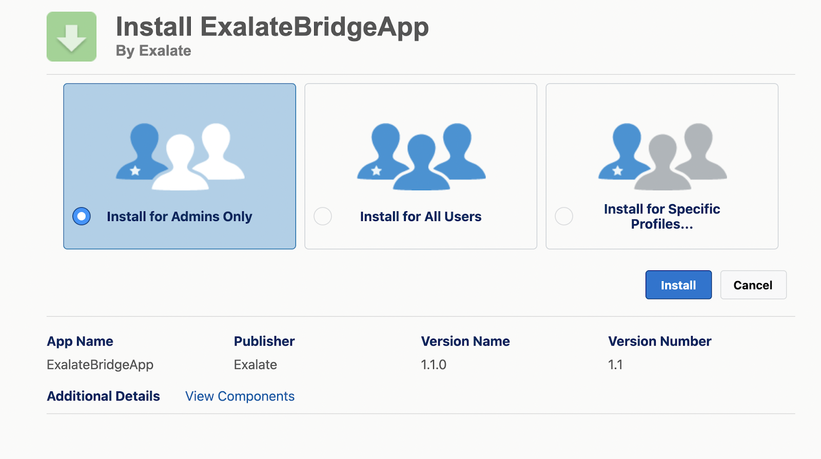 install exalate on Salesforce 