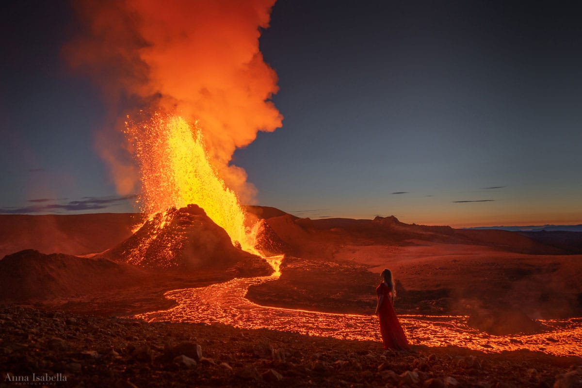 Portrait by an Erupting Volcano by Anna Isabella Christensen
