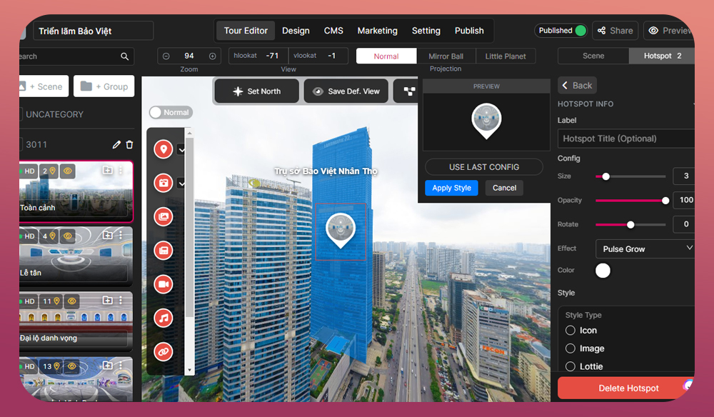 Panoee is a free next-gen Virtual Tour software