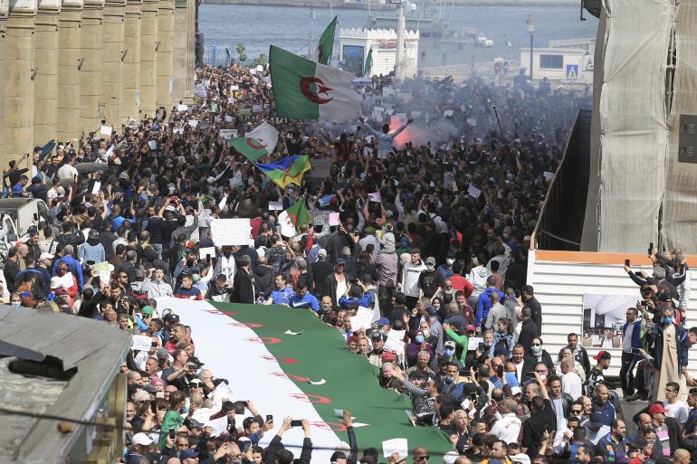 On April 2, 2021, thousands of Algiers are demonstrating not far from the Grande Poste to demand more democratic freedoms.
