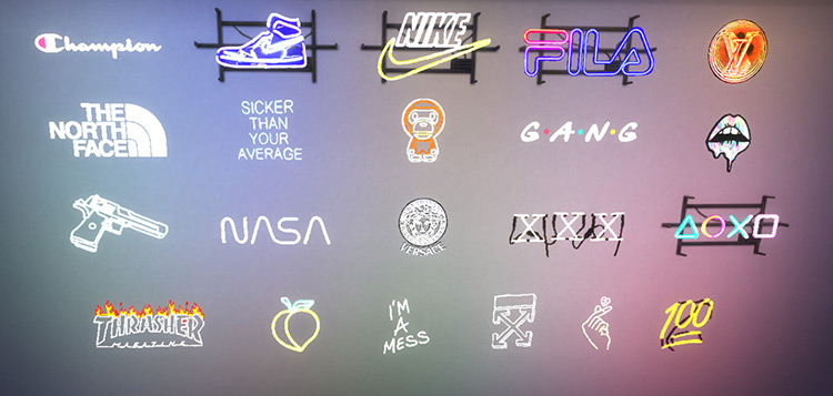 Neon Lights & Neon Signs: Sims 4 CC (List)