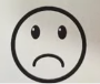 Let's draw and color the sad face emoji.