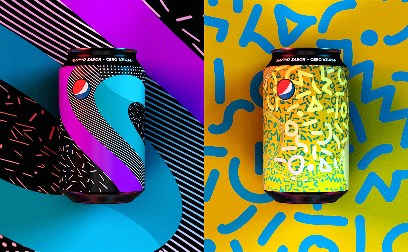 can pepsi design Young Lions colombia black textures Patterns adobeawards