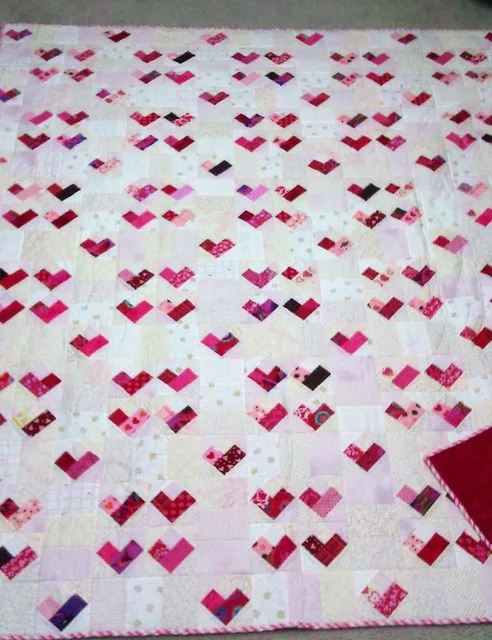 Four Patch Heart-Free Pattern