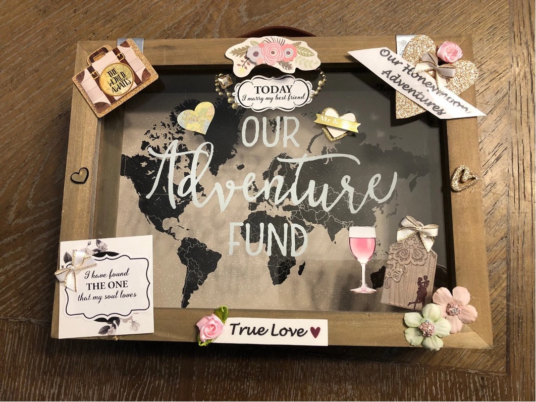 adventure fund frame idea for honeymoon