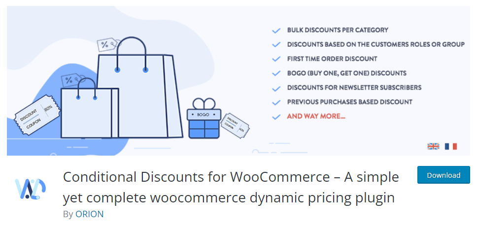 Conditional discounts for WooCommerce plugin