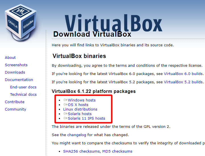 Virtual Hacking Lab - Download VirtualBox for Windows. Source: nudesystems.com