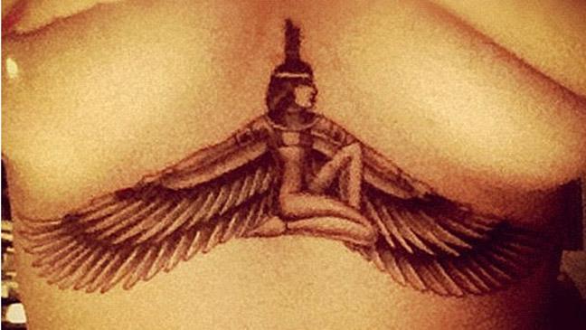 Rihanna Gets Goddess Isis Tattooed on Her Chest in Memory of Her Late  Grandmother – The Hollywood Reporter