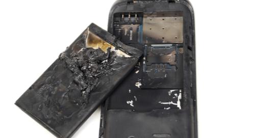 phone that’s been badly burned