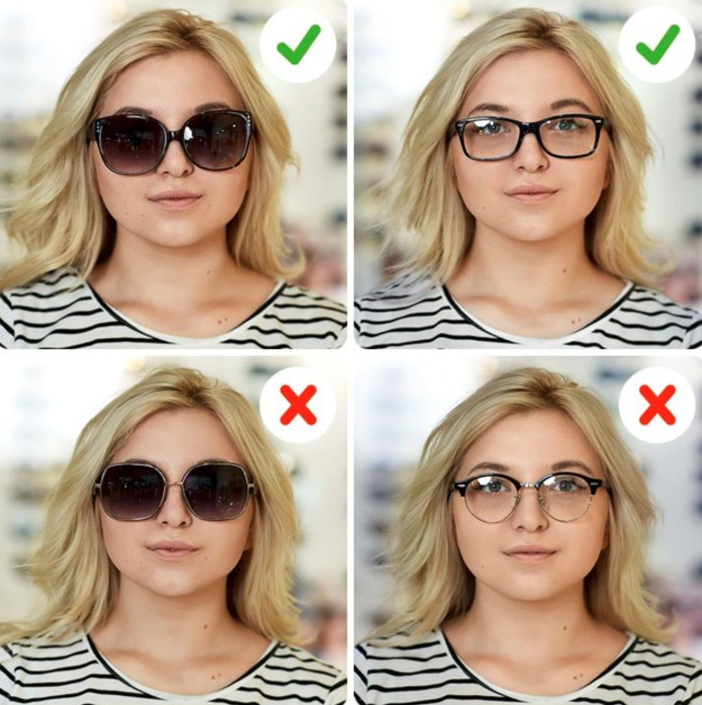 Очки на какое лицо. Очки для круглого лица женские. Форма оправы для круглого лица женские. Солнечные очки формы. Солнечные очки для круглолицых.