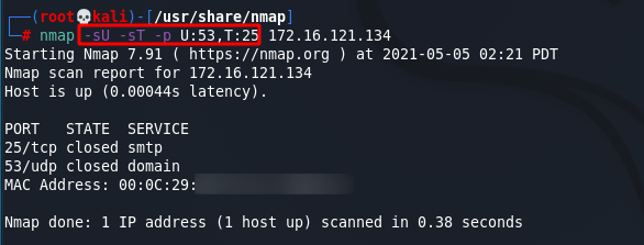 [NMAP Scan Any Port]: Scan ports by protocol. Source: nudesystems.com