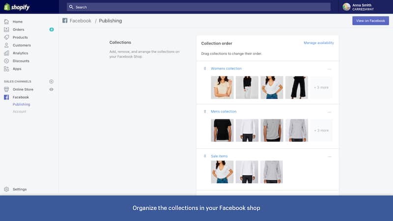 Shopify Facebook Acheter un produit