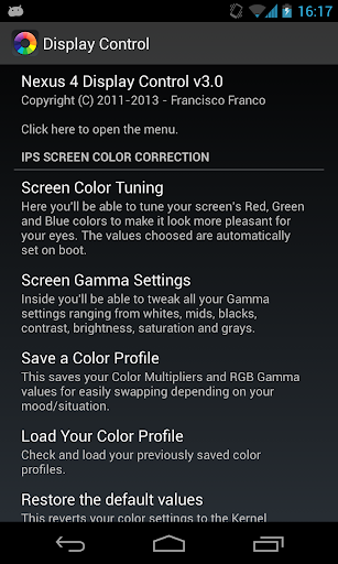 Nexus 4 Display Control apk